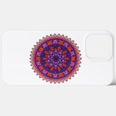 Coques Case-Mate iPhone Mandala violet et rose (Verso (horizontal))