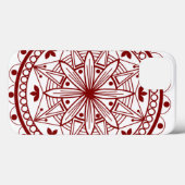 Coques Case-Mate iPhone Mandalae rouge profond (Verso (horizontal))