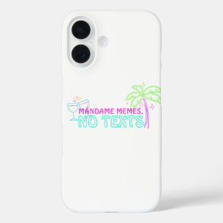 Coques iPhone 16 Mándame mèmes, pas de textes Neon héritage hispani