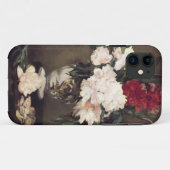 Coques Case-Mate iPhone Manet : Vase de pivoines sur une petite oeuvre de  (Dos (Horizontal))