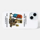 Coques Case-Mate iPhone Manette de jeu rétro drôle - Respectez vos aînés (Verso (horizontal))