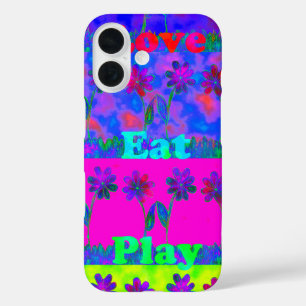 Coques iPhone 16 Mange Amour Jouer
