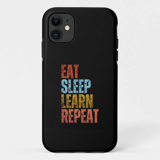 COQUES Case-Mate iPhone MANGER DORMIR APPRENDRE RÉPÉTER (Dos)