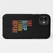 COQUES Case-Mate iPhone MANGER DORMIR APPRENDRE RÉPÉTER (Dos (Horizontal))