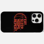 Coques Case-Mate iPhone Manger Dormir Cerceaux Répéter Basketball Citation (Verso (horizontal))