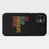 COQUES Case-Mate iPhone MANGER DORMIR CHOCOLAT RÉPÉTER (Dos (Horizontal))
