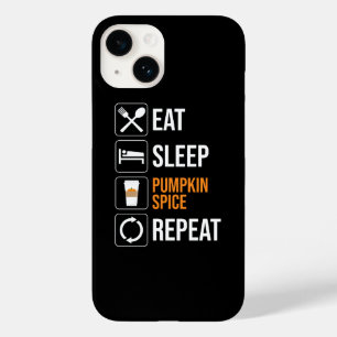 Coque Pour iPhone 14 Manger. Dormir. Épice citrouille. Recommencer