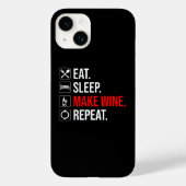 Coques Case-Mate iPhone Manger. Dormir. Fais Du Vin. Recommencer (Verso)
