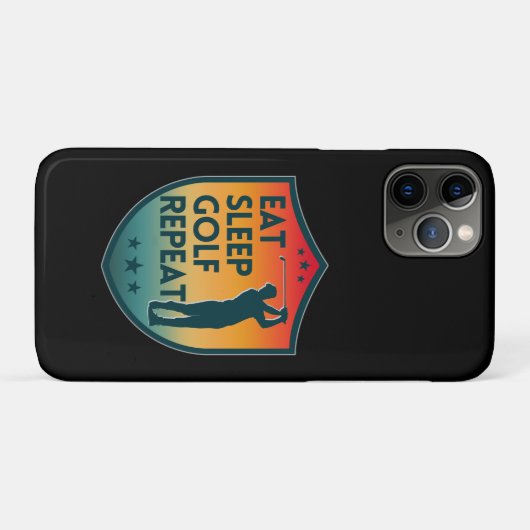 COQUES Case-Mate iPhone MANGER DORMIR GOLF RÉPÉTER (Dos (Horizontal))