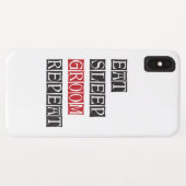 Coques Case-Mate iPhone Manger Dormir Toiletter Répéter (Dos (Horizontal))