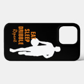 Coques Case-Mate iPhone Manger Sleep Dribble Répéter la silhouette du bask (Verso (horizontal))
