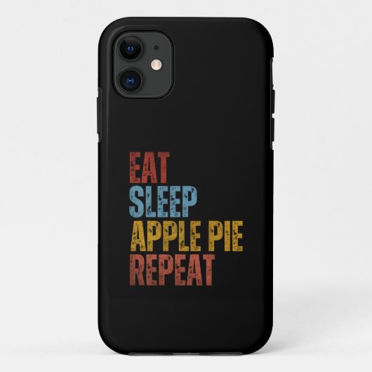 COQUES Case-Mate iPhone MANGER SOMMEIL POMME PIE RÉPÉTER (Dos)