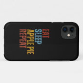 COQUES Case-Mate iPhone MANGER SOMMEIL POMME PIE RÉPÉTER (Dos (Horizontal))