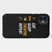 Coques Case-Mate iPhone Manger Théâtre du sommeil Répéter (Dos (Horizontal))