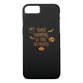 Coques Case-Mate iPhone Mangez Boire Et Soyez Effrayant Halloween Classic (Dos)