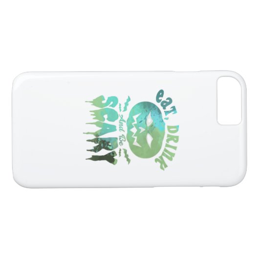 Coques Case-Mate iPhone Mangez Boire Et Soyez Effrayant Halloween Lumière (Dos (Horizontal))