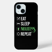 Coques Case-Mate iPhone Mangez des mojitos du sommeil Répéter (Verso)