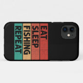 Coques Case-Mate iPhone Mangez dormir pêche répéter rétro désespéré pour l (Dos (Horizontal))