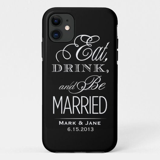 Coques Case-Mate iPhone Mangez et soyez mariés (Dos)
