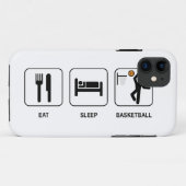 Coques Case-Mate iPhone Mangez le basket-ball de sommeil (Dos (Horizontal))