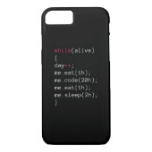 Coques Case-Mate iPhone mangez le CODE mangent le sommeil (Dos)