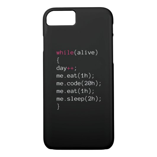 Coques Case-Mate iPhone mangez le CODE mangent le sommeil (Dos)