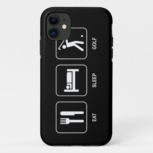 Coques Case-Mate iPhone Mangez le golf de sommeil (Dos)