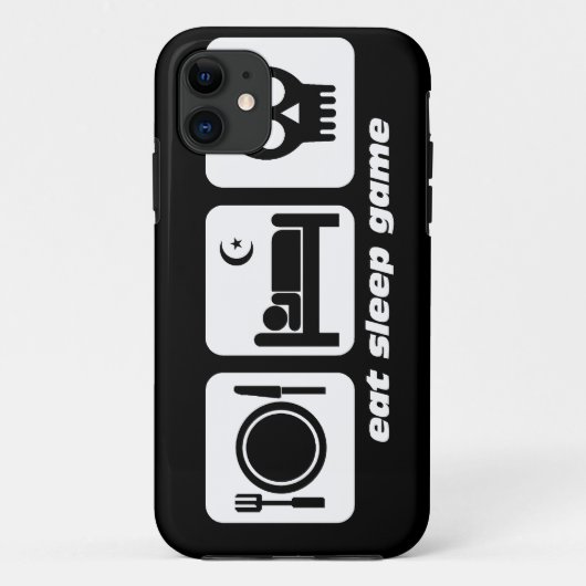 Coques Case-Mate iPhone mangez le jeu de sommeil (Dos)