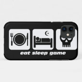 Coques Case-Mate iPhone mangez le jeu de sommeil (Dos (Horizontal))