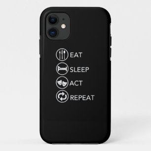 Case-Mate iPhone Case Mangez le sommeil Acte Répéter Acteurs Don intérim