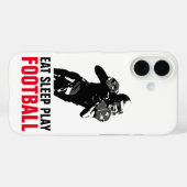Coques Case-Mate iPhone Mangez le sommeil Jouer Black & White Football Pop (Verso (horizontal))