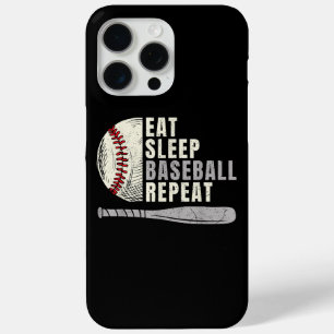 Coque iPhone 15 Pro Max Mangez Sleep Baseball Répéter Funny Baseball Playe