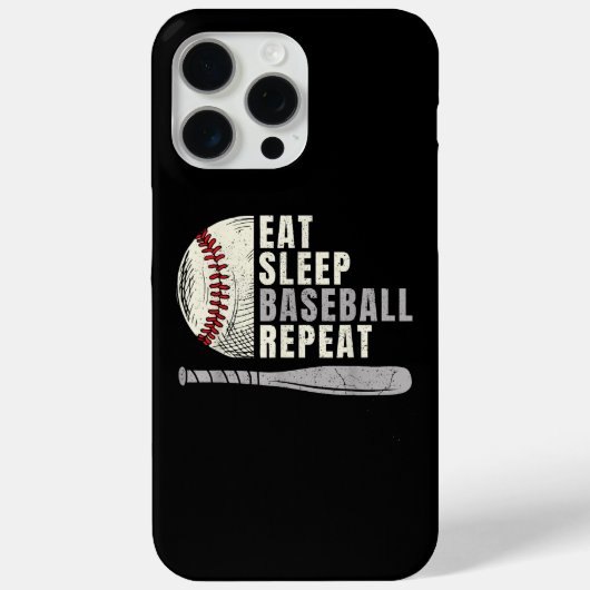 Coques Case-Mate iPhone Mangez Sleep Baseball Répéter Funny Baseball Playe (Verso)