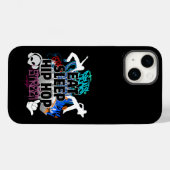 Coques Case-Mate iPhone Mangez Sleep Hiphop.w Black BG (Verso (horizontal))