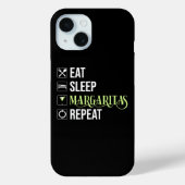 Coques Case-Mate iPhone Mangez Sleep Margaritas Répéter (Verso)