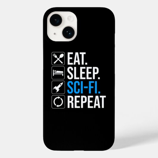 Coques Case-Mate iPhone Mangez Sleep Sci-Fi Répéter (Verso)