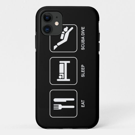 Coques Case-Mate iPhone Mangez Sleep Scuba Dive (Dos)