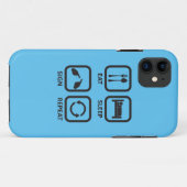 Coques Case-Mate iPhone Mangez. Sommeil. Signe. Répétition.   Cas de (Dos (Horizontal))