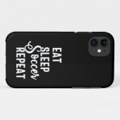Coques Case-Mate iPhone mangez sommeil soccer répéter (Dos (Horizontal))