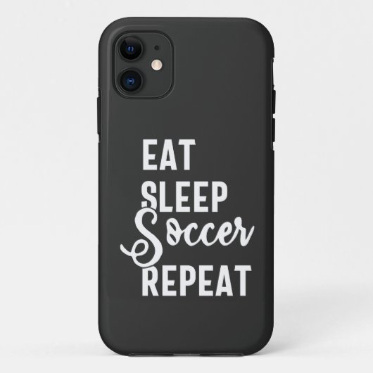 Coques Case-Mate iPhone mangez sommeil soccer répéter (Dos)
