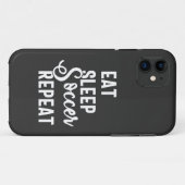 Coques Case-Mate iPhone mangez sommeil soccer répéter (Dos (Horizontal))