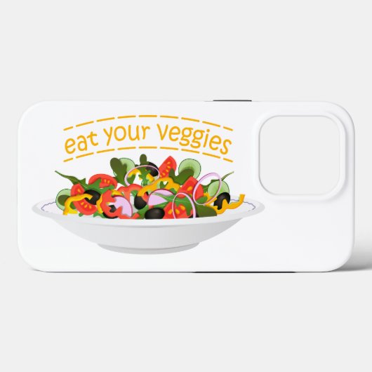 Coques Case-Mate iPhone Mangez vos Légumes Citer salade fraîche mélange bo (Verso (horizontal))