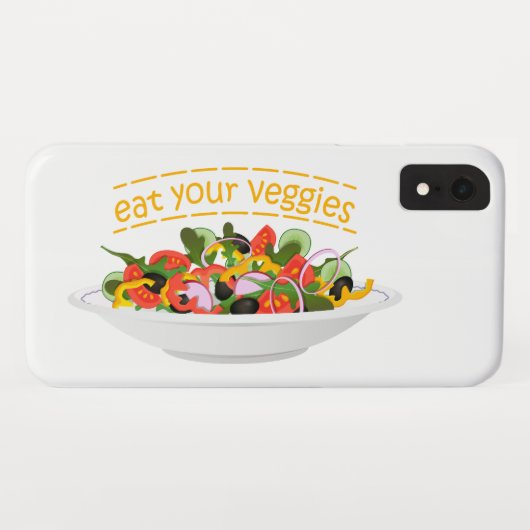 Coques Case-Mate iPhone Mangez vos Légumes Citer salade fraîche mélange bo (Dos (Horizontal))