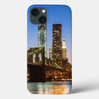 iPhone 13 Case Manhattan et Brooklyn Bridge à Dusk