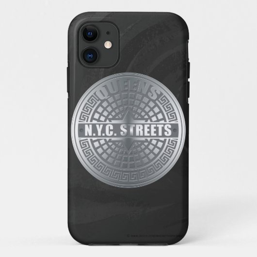 Coques Case-Mate iPhone Manhole Covers Queens (Dos)