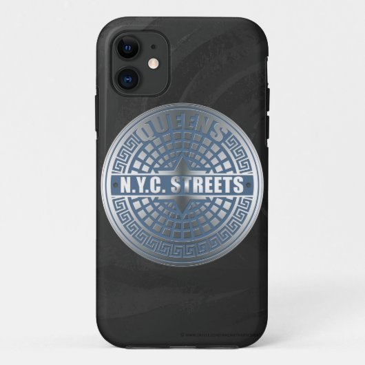 Coques Case-Mate iPhone Manhole Covers Queens (Dos)