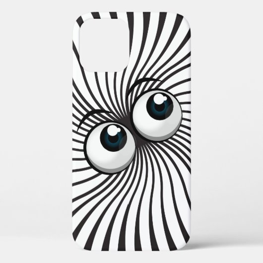 Coques Case-Mate iPhone Mania Eyeball en blanc (Verso)