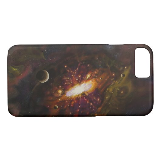 Coques Case-Mate iPhone Manière laiteuse, l'espace (Dos (Horizontal))