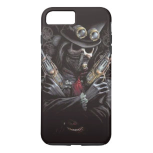 Coque iPhone 7 Plus Manieur de pistolet de Steampunk