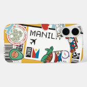 Coques Case-Mate iPhone Manila Adventure - Sticker Boarding Pass (Verso (horizontal))